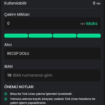Bitay Para Çekme Sorunu Yaşıyorum