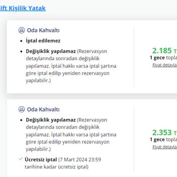 Enuygun.com Otel Rezervasyon Problemi
