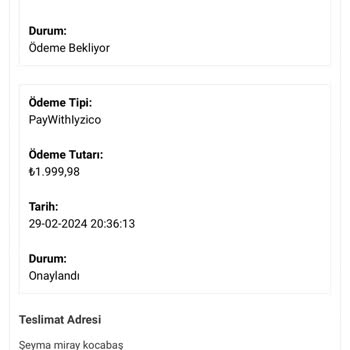Vakro Boutique Siparişimi Kargoya Vermediler Kendilerine Ulaşılamıyor