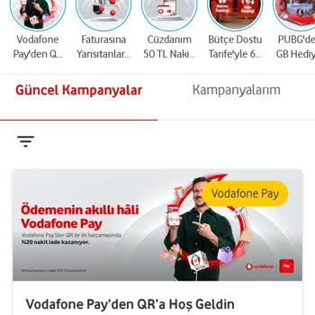 Vodafone Pay QR'a Hoş Geldin Kampanyası