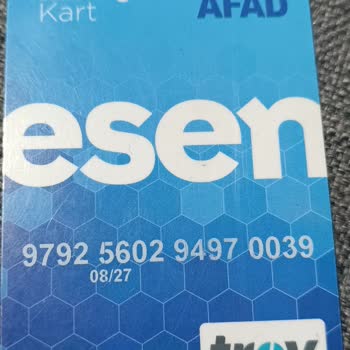 AFAD Esen Kart'a Yardım Parası Yatmadı.