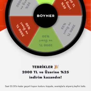 Boyner İndirim Kodu Uygulanmama Hatası