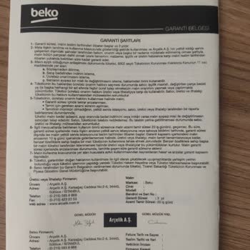 Hasarlı Ürününün Sorumlusu Biz İlan Edildik Beko