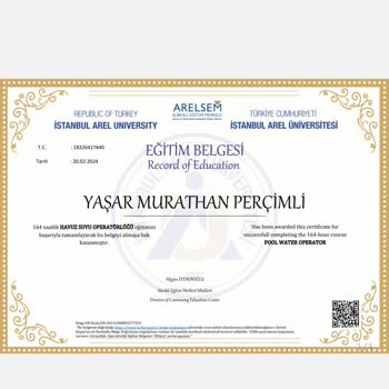 Eğitim Academy Egitim Academy Havuz Suyu Operatörü