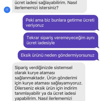 Getirden Ekstra Para Talebi 😃