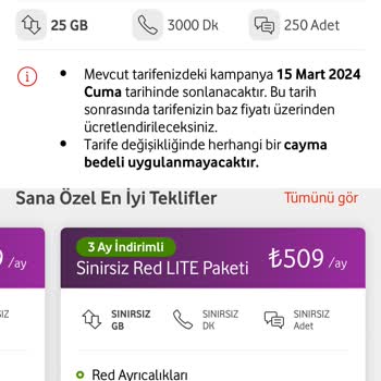 Vodafone Taahhüt Bitimi Kampanyaları Sorunu