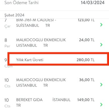 TEB Kredi Kartı Aidatı