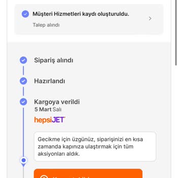 Hepsiburada Siparişi Zamanında Teslim Etmiyor, Düzgün Bilgi Verilmiyor