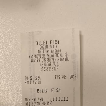 Gözüm Optik Lens Geç Teslimat Ve Eksik Ürün