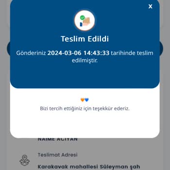 Yurtiçi Kargo Yurt İçi Kargom Teslim Edildi Gözüküyor Fakat Teslim Almadım