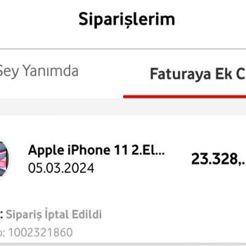 Vodafone Her Şey Yanımda Yanımda Cihaz Siparişimi İptal Etti