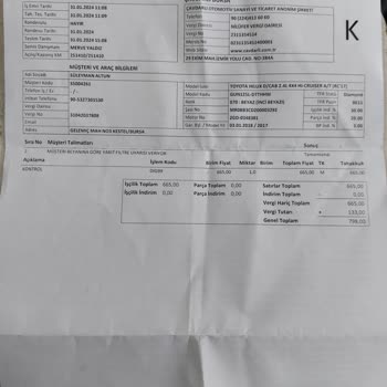 Toyota Çavdarlı Bursa Karşılıksız Para Talebi