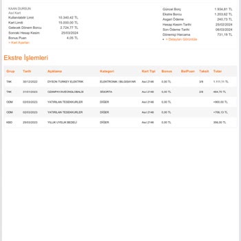 ING Bankası Kredi Kart Aidat Mağduriyeti
