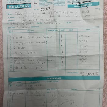 Bellona Aldığım Ürünü Eksik Gönderdi