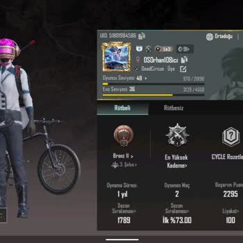 PUBG (Pubgmobile.com) Platin 1 Den Bronz 2 Ye Düşüyorum