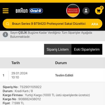 Braunshop.com.tr Braun 8 8517s Tıraş Makinesi