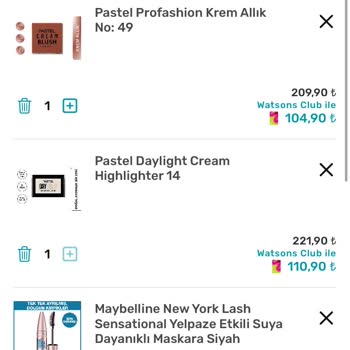 Watsons Kartı İndirim Hatası