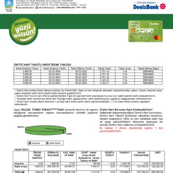 Denizbank Üretici Kart Ödeme