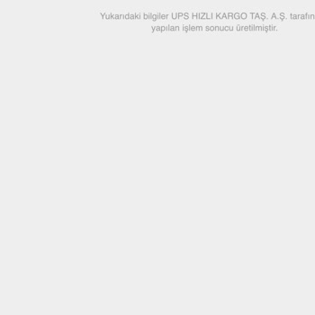 UPS Türkiye Kargo Teslimatı Sorunu