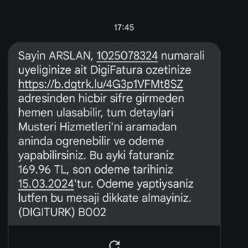 Digiturk İsmi Kullanılarak Yanlış Bilgi Verildi