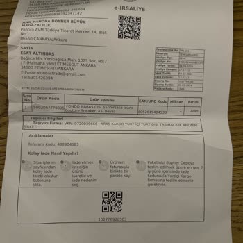Boyner Çakma Ayakkabı Gönderiliyor