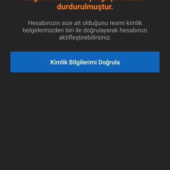Sahibinden Kimlik Bilgileri Talebi...