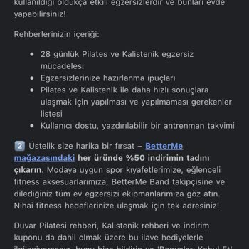 Betterme Paramı Geri İstiyorum