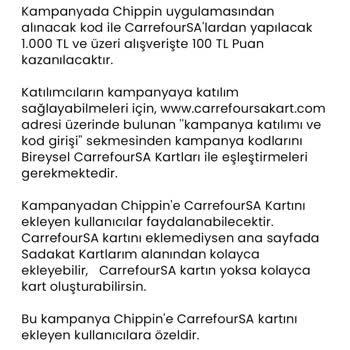 Carrefour Kampanya Puanını Vermiyor