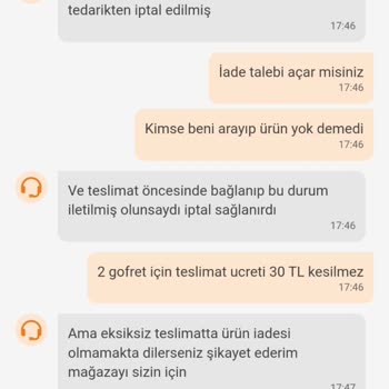 Trendyol Hızlı Market Trendyol Alışverişi Hakkında Memnun Değiliz