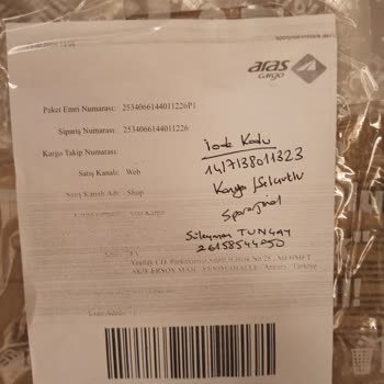 Aras Kargo Teslim Alınmayan Ürün