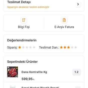 Kırıkkale Migros Sanal Market Kokmuş Et