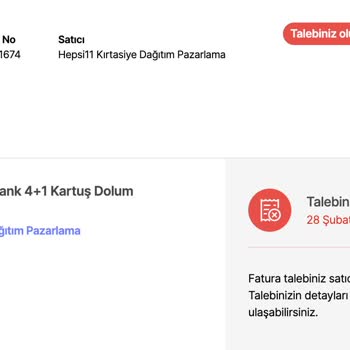Hepsiburada Fatura Kesmeyen Satıcı