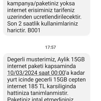 Türk Telekom Aylık İnternet Tarihi Yanıltıcı Yazıyor