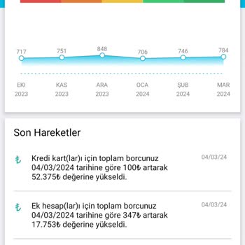 Findeks Firmasi Yıllık Almış Olduğum Raporlarda Sürekli Düşen Puan