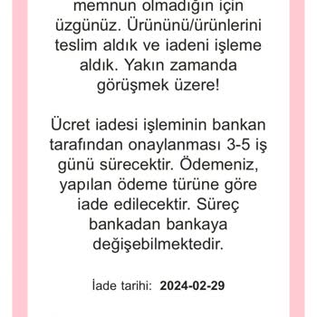 Pandora Mücevher Pandora Firması İademi Göndersin.