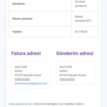 Pazareva Ürünüm Gelmedi, İletişim Kurulamıyor!