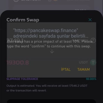 PancakeSwap Babylon Coin Satış Hatası!