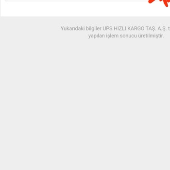 UPS Kargoya Defalarca Çağrı Oluşturma Rağmen Bir Haftadan Beri