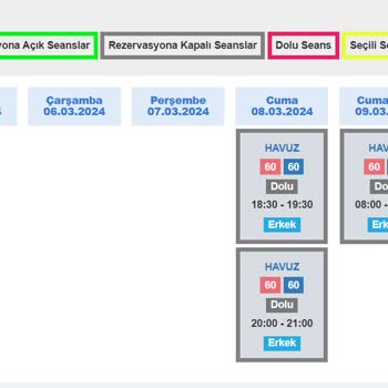 İBB Avcılar Yüzme Havuzu Seans Doluluk Problemi
