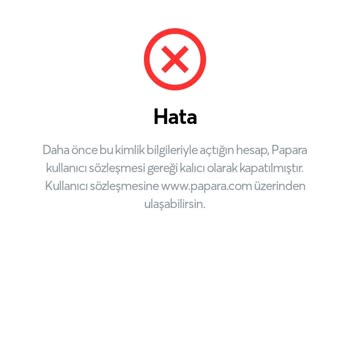 Papara Hesabım Kalıcı Olarak Kapatılmış!