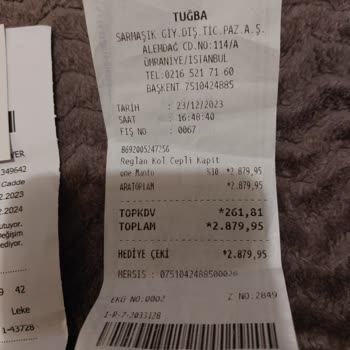 Tuğba Giyim Mağazadan Aldığım Ürünün Kusuru İle İlgili Yaşadığım Problem