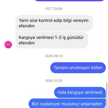 Kumascizeynep (Instagram-Shopier) Kumaş Siparişimde Yaşanan Gecikme Ve İletişimsizlik