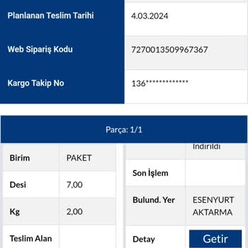 Sürat Kargo Ürünümü Teslim Etmiyor
