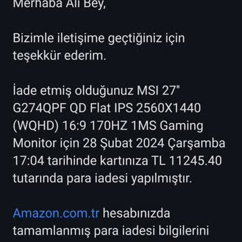 Amazon Paketi Dahi Açılmayan Ürünün Para İadesini Yapmıyor