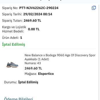 Epttavm Siparişimi Bilgim Dışı İptal Etmiş