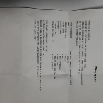 THY Bagaj Hasarı Şikayet