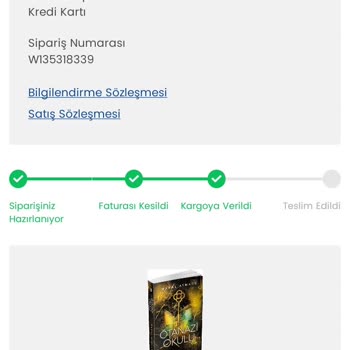 D&R Siparişi Geç Kargo