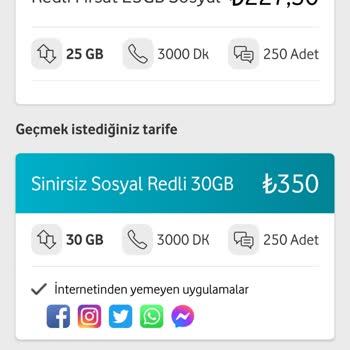 Vodafone Fazla Ücret Alabilmek İçin Tarife Dayatılması