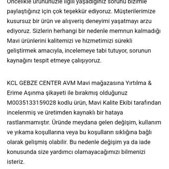 Mavi Kot Pantolon Mavi