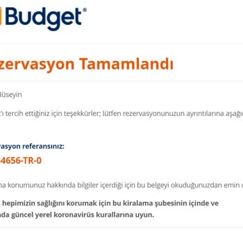 Budget (budget.com.tr) Para İademi Yapmıyor
